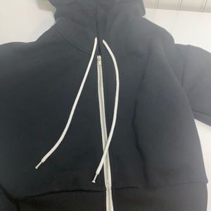 Forever 21 cropped zipped hoodie